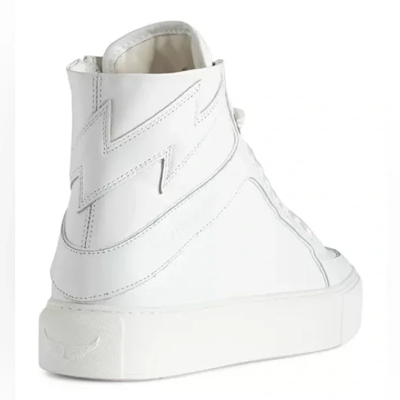 Zadig & Voltaire White High-Top Sneakers
